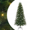 Sztuczna choinka z 300 diodami LED Zielony 240 cm PE i PVC