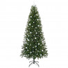 Sztuczna choinka z 300 diodami LED Zielony 240 cm PE i PVC