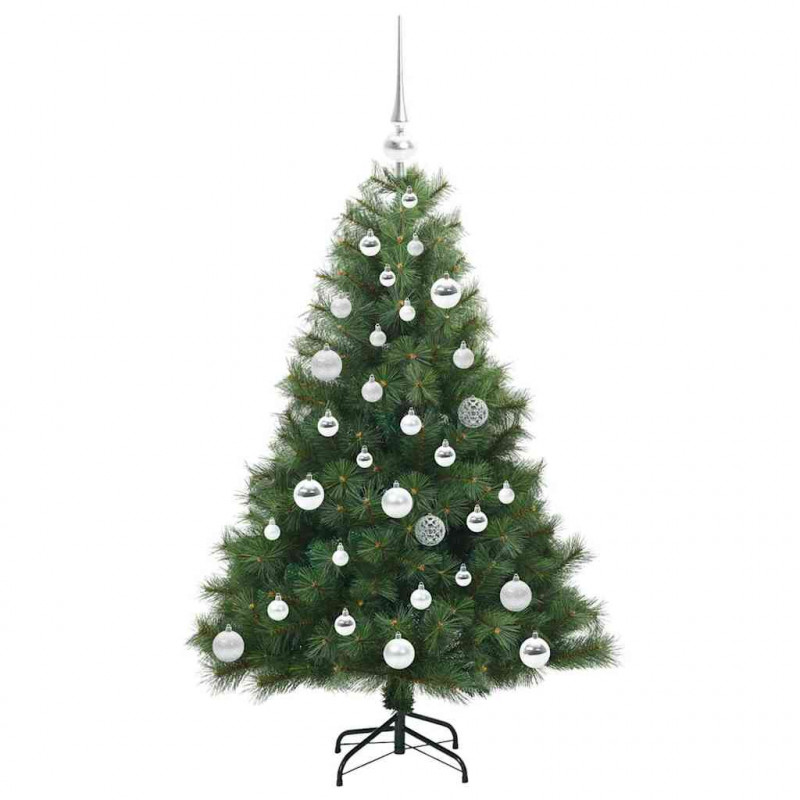 Sztuczna choinka z 150 diodami LED Zielony 120 cm PE i PVC