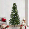 Sztuczna choinka z 300 diodami LED Zielony 240 cm PE i PVC