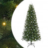 Sztuczna choinka z 300 diodami LED Zielony 240 cm PE i PVC