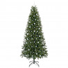 Sztuczna choinka z 300 diodami LED Zielony 240 cm PE i PVC