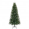 Sztuczna choinka z 300 diodami LED Zielony 240 cm PE i PVC