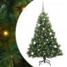 Sztuczna choinka z 150 diodami LED Zielony 150 cm PE i PVC