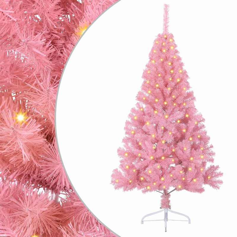 Sztuczna choinka z oświetleniem na Boże Narodzenie 120 cm PVC
