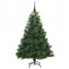 Sztuczna choinka z 150 diodami LED Zielony 150 cm PE i PVC