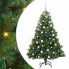 Sztuczna choinka z 150 diodami LED Zielony 150 cm PE i PVC