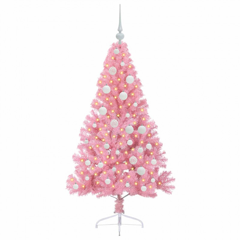 Sztuczna choinka z oświetleniem na Boże Narodzenie 120 cm PVC