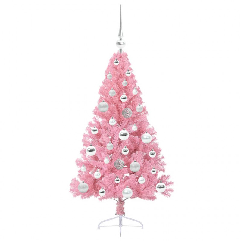 Sztuczna choinka z oświetleniem na Boże Narodzenie 120 cm PVC