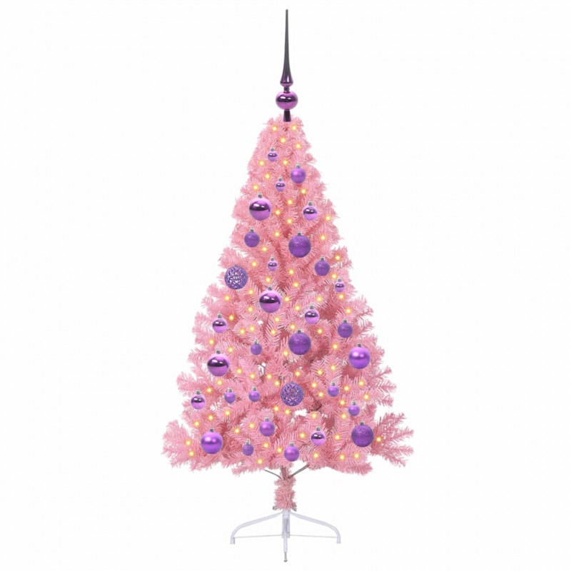 Sztuczna choinka z oświetleniem na Boże Narodzenie 120 cm PVC
