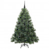Sztuczna choinka z 150 diodami LED Zielony 150 cm PE i PVC