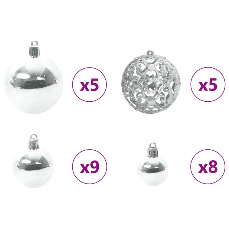 Sztuczna choinka z oświetleniem na Boże Narodzenie 150 cm PVC