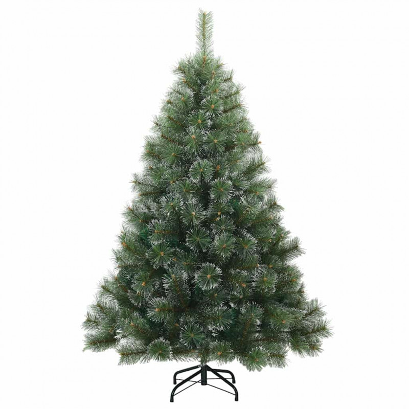 Sztuczna choinka z 150 diodami LED Zielony 150 cm PE i PVC