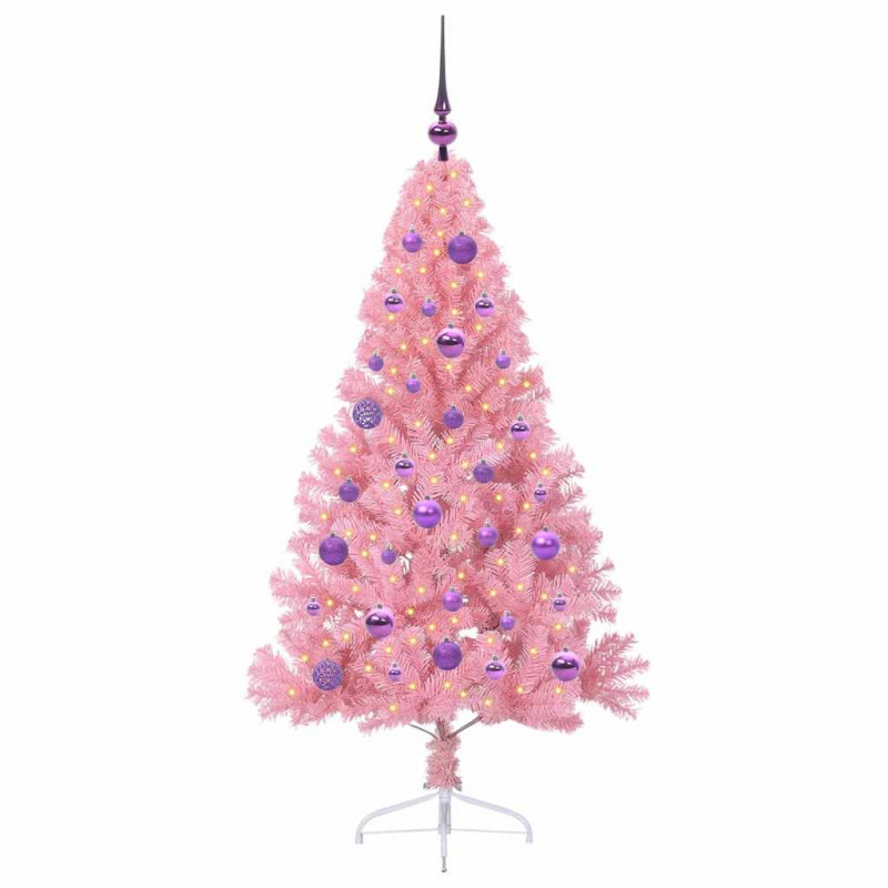 Sztuczna choinka z oświetleniem na Boże Narodzenie 150 cm PVC