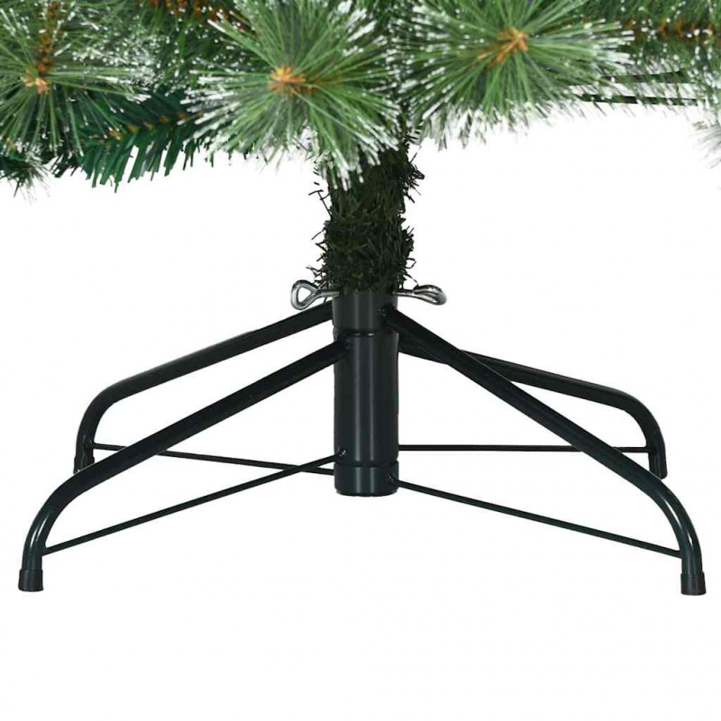 Sztuczna choinka z 150 diodami LED Zielony 150 cm PE i PVC