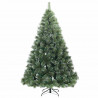 Sztuczna choinka z 300 diodami LED Zielony 180 cm PE i PVC