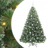 Sztuczna choinka z 300 diodami LED Zielony 180 cm PE i PVC