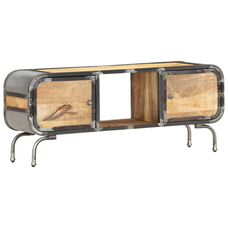Szafka pod TV, 110x30x42 cm, lite drewno mango