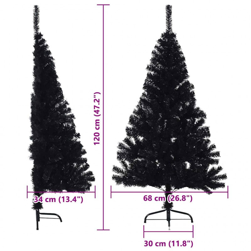Sztuczna choinka z oświetleniem na Boże Narodzenie 120 cm PVC