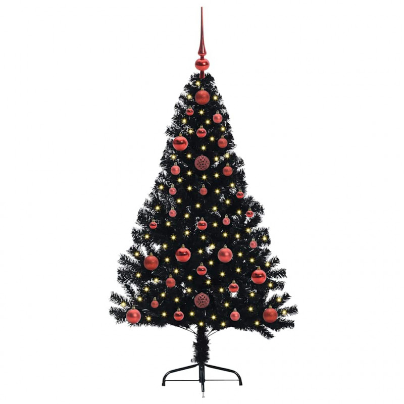 Sztuczna choinka z oświetleniem na Boże Narodzenie 120 cm PVC