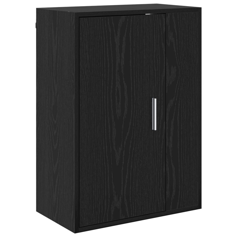 Zestaw szafek RTV 4 pcs Czarny Dąb Materiał drewnopochodny