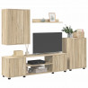 Zestaw szafek RTV 4 pcs Dąb Sonoma Materiał drewnopochodny