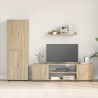 Zestaw szafek RTV 4 pcs Dąb Sonoma Materiał drewnopochodny