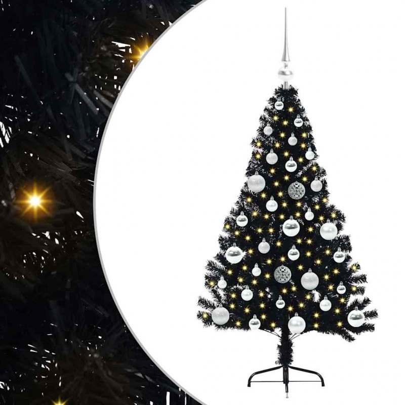 Sztuczna choinka z oświetleniem na Boże Narodzenie 120 cm PVC