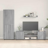 Zestaw szafek RTV 4 pcs Szary Sonoma Materiał drewnopochodny