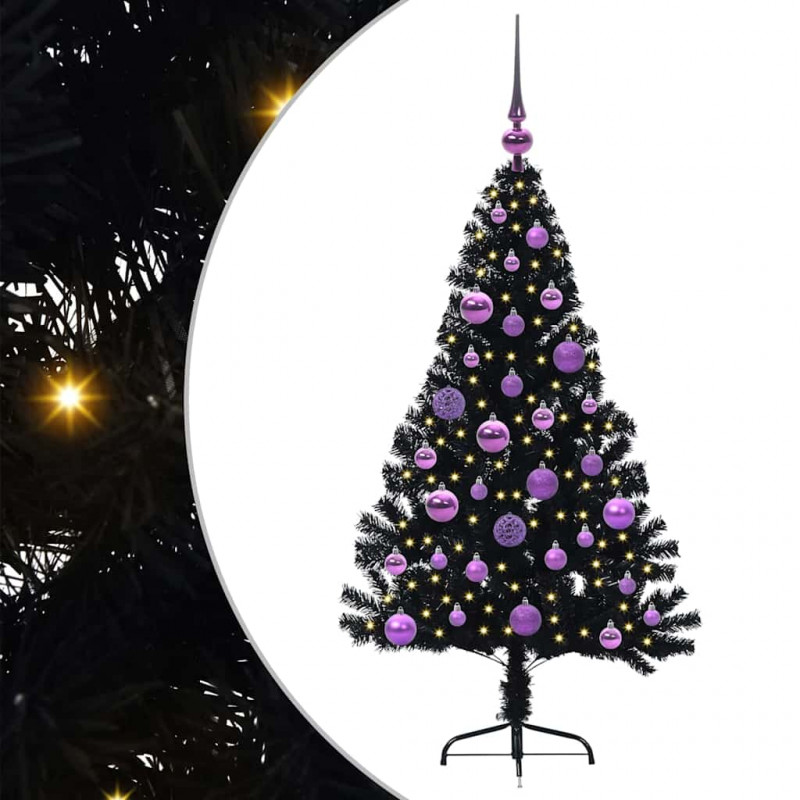 Sztuczna choinka z oświetleniem na Boże Narodzenie 120 cm PVC