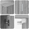 Zestaw szafek RTV 4 pcs Szary Sonoma Materiał drewnopochodny
