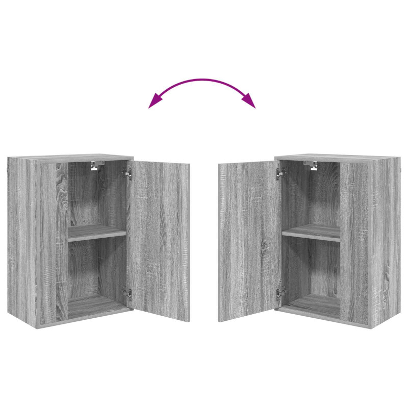 Zestaw szafek RTV 4 pcs Szary Sonoma Materiał drewnopochodny