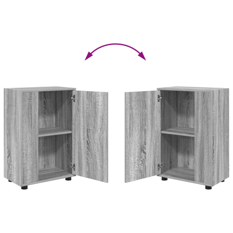 Zestaw szafek RTV 4 pcs Szary Sonoma Materiał drewnopochodny