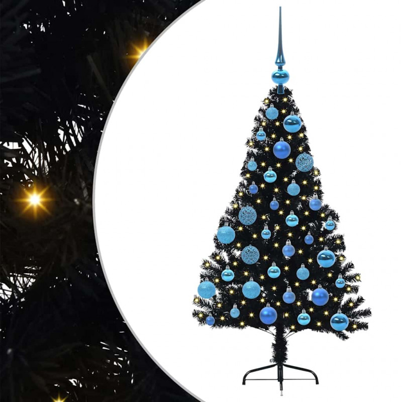 Sztuczna choinka z oświetleniem na Boże Narodzenie 120 cm PVC