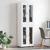 Highboard FLORIN Biały 60 x 35 x 182 cm Materiał drewnopochodny