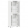 Highboard FLORIN Biały 60 x 35 x 182 cm Materiał drewnopochodny