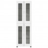 Highboard FLORIN Biały 60 x 35 x 182 cm Materiał drewnopochodny