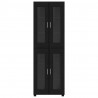 Highboard z półką z drzwiami FLORIN Czarny 60 x 35 x 182 cm