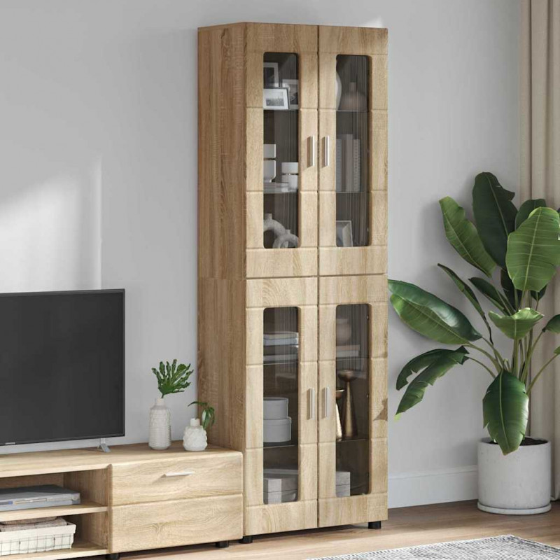 Highboard z półką z drzwiami FLORIN Dąb Sonoma 60 x 35 x 182 cm