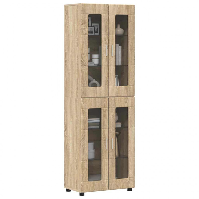 Highboard z półką z drzwiami FLORIN Dąb Sonoma 60 x 35 x 182 cm