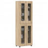 Highboard z półką z drzwiami FLORIN Dąb Sonoma 60 x 35 x 182 cm