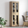 Highboard z półką z drzwiami FLORIN Dąb Sonoma 60 x 35 x 182 cm