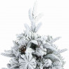 Sztuczna choinka z zawiasami z podstawą Biały 120 cm PE i PVC