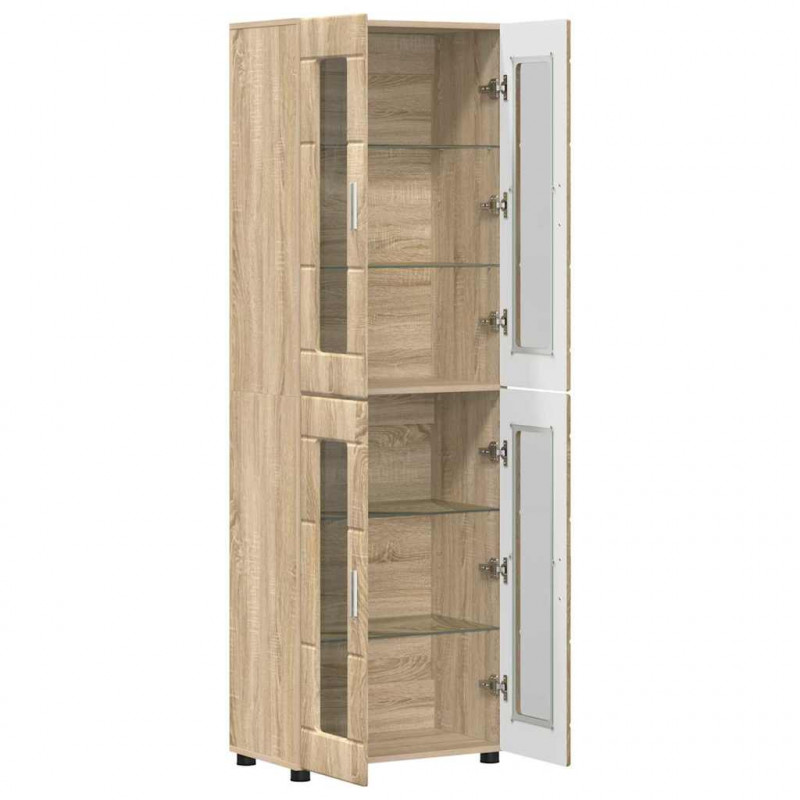 Highboard z półką z drzwiami FLORIN Dąb Sonoma 60 x 35 x 182 cm