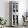 Highboard z półką FLORIN Betonowy szary 60 x 35 x 182 cm