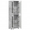 Highboard z półką FLORIN Betonowy szary 60 x 35 x 182 cm