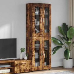 Highboard z półką FLORIN Dąb wędzony 60 x 35 x 182 cm