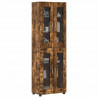 Highboard z półką FLORIN Dąb wędzony 60 x 35 x 182 cm