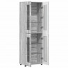 Highboard z półką FLORIN Szary Sonoma 60 x 35 x 182 cm