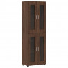 Highboard z półką FLORIN Brązowy dąb 60 x 35 x 182 cm